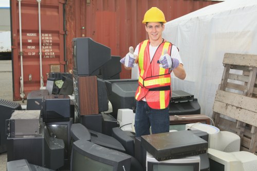 Professional builders waste removal service in action